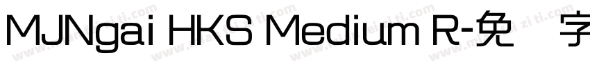 MJNgai HKS Medium R字体转换